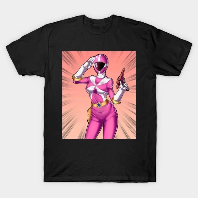 pink ranger T-Shirt by fancy ghost